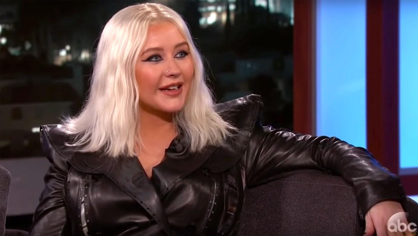 //christina aguilera jimmy kimmel face plastic surgery rumors