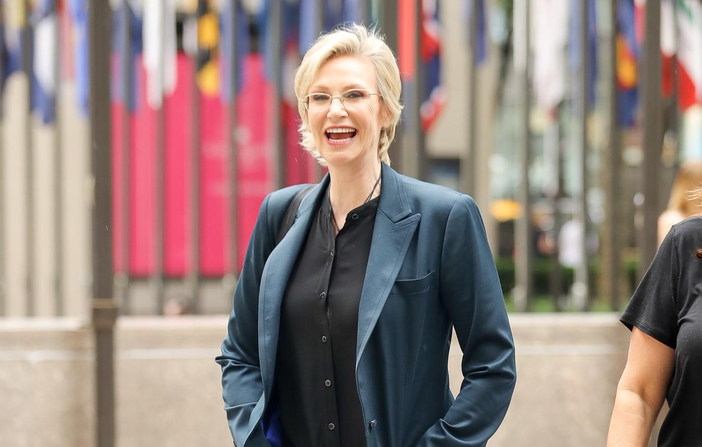 Jane Lynch walking in NYC