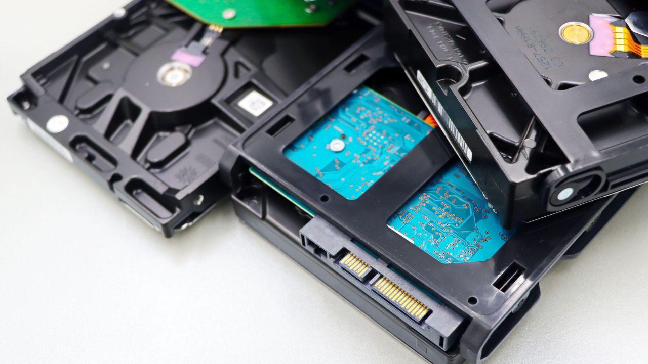 Photo of hard drives