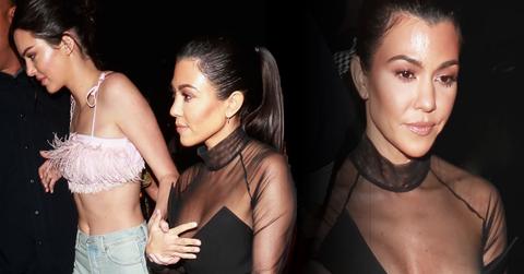 //kourtney kardashian suffers boob nip slip boob wardrobe malfunction pp