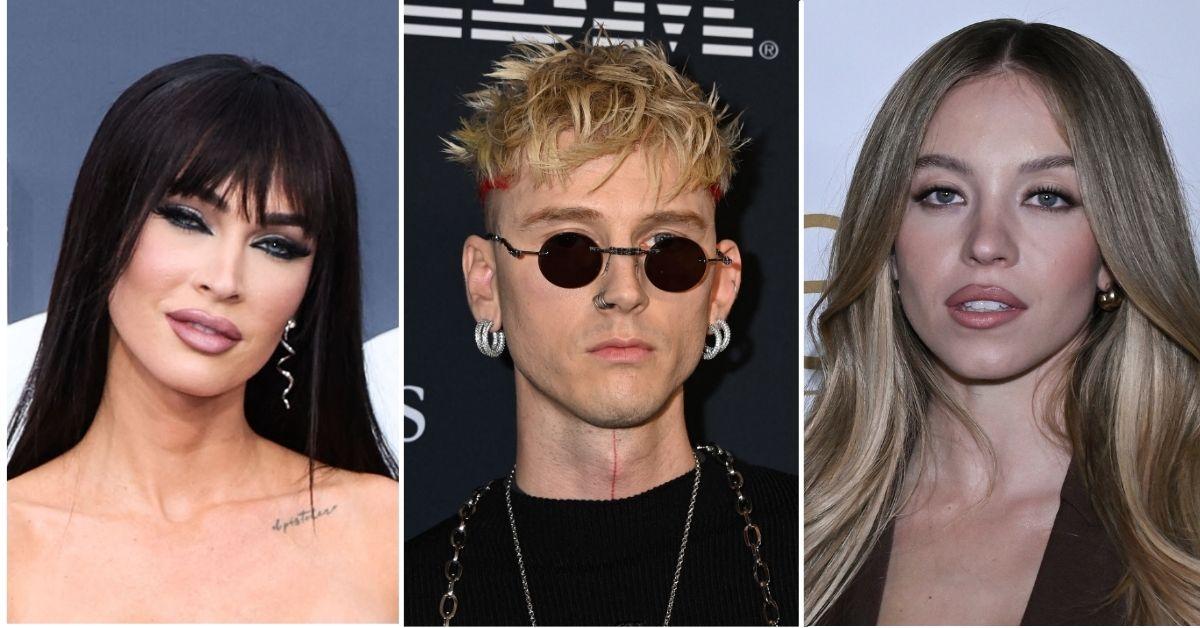 Composite photo of Megan Fox, Machine Gun Kelly, Sydney Sweeney