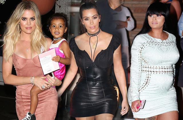 //kim kardashian khloe kardashian blac chyna tight dresses grandmother birthday