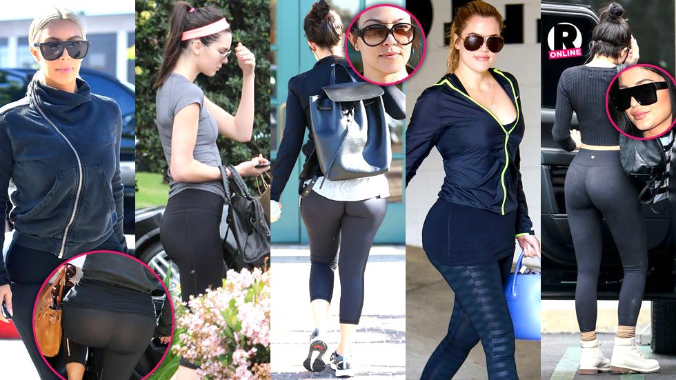 Stretched Thin! 10 Photos Of Kim Kardashian & Her Sisters Wearing