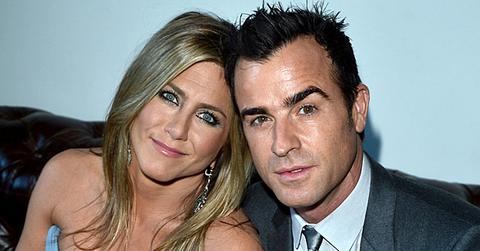 //jennifer aniston justin theroux funny wedding wide