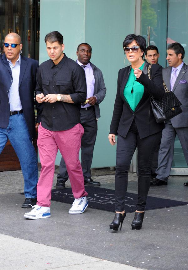 //kris jenner and rob kardashian