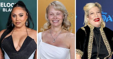 Composite photo of Ayesha Curry, Pamela Anderson, Tori Spelling