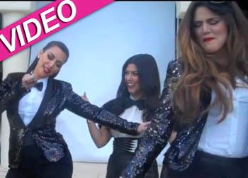 //khloe kim kourtney mock lady marmalade video