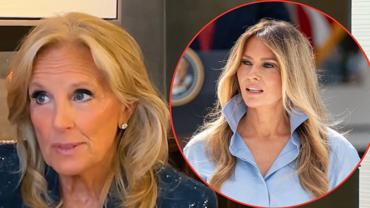 Photo of Jill Biden and Melania Trump