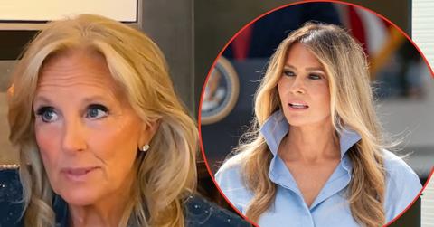 Photo of Jill Biden and Melania Trump