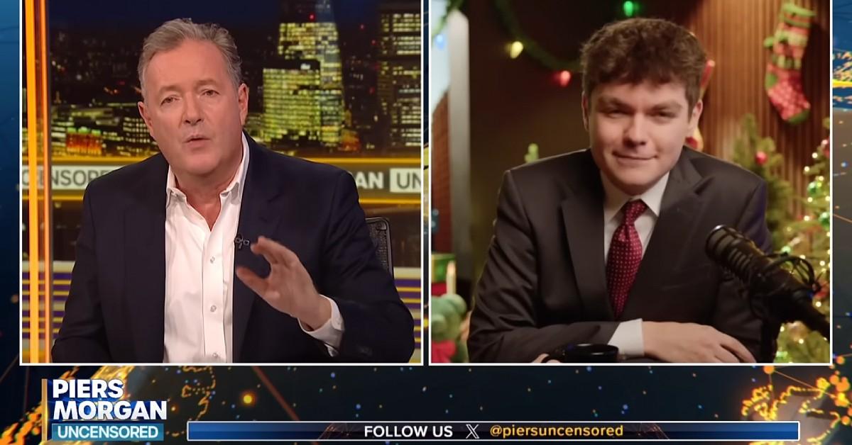 Photo of Piers Morgan and Nick Fuentes