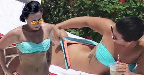 //demi lovato bikini naked weight loss break up pp