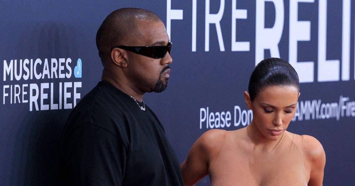 kanye west creepy control bianca censori grammys red carpet