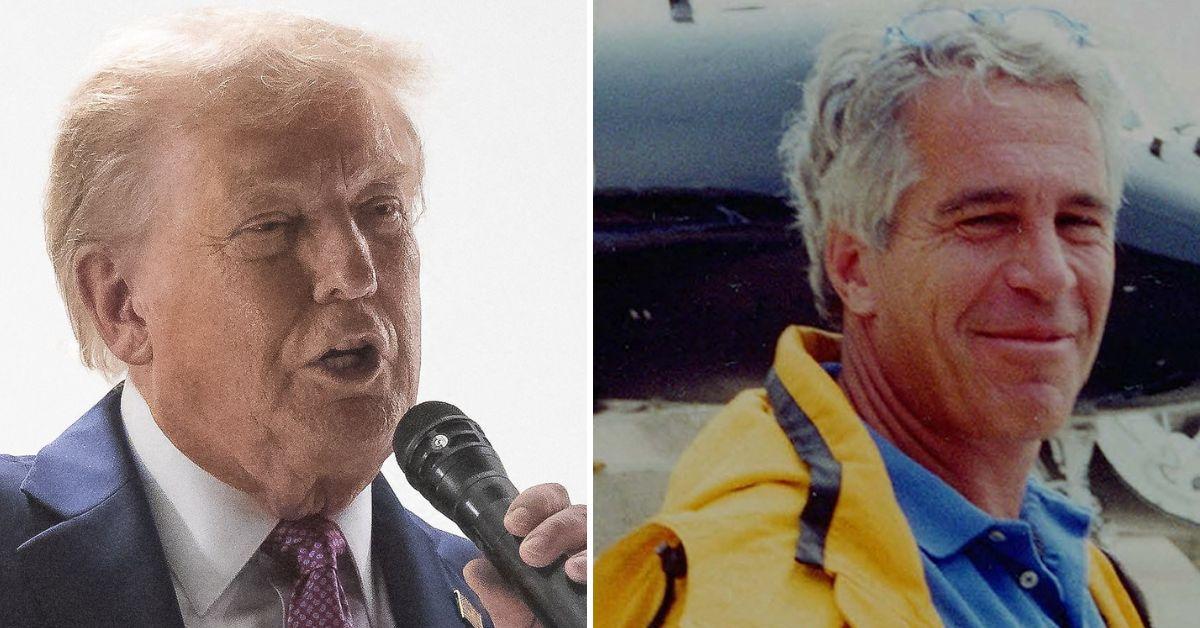 Photo of Donald Trump, Jeffrey Epstein