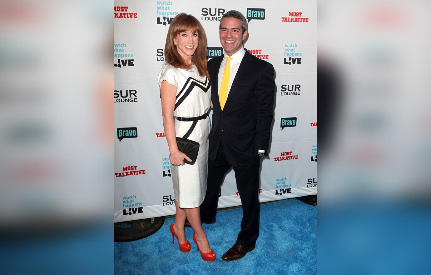 Kathy Grifiin Poses Smiling With Andy Cohen Nastiest Feuds Exposed