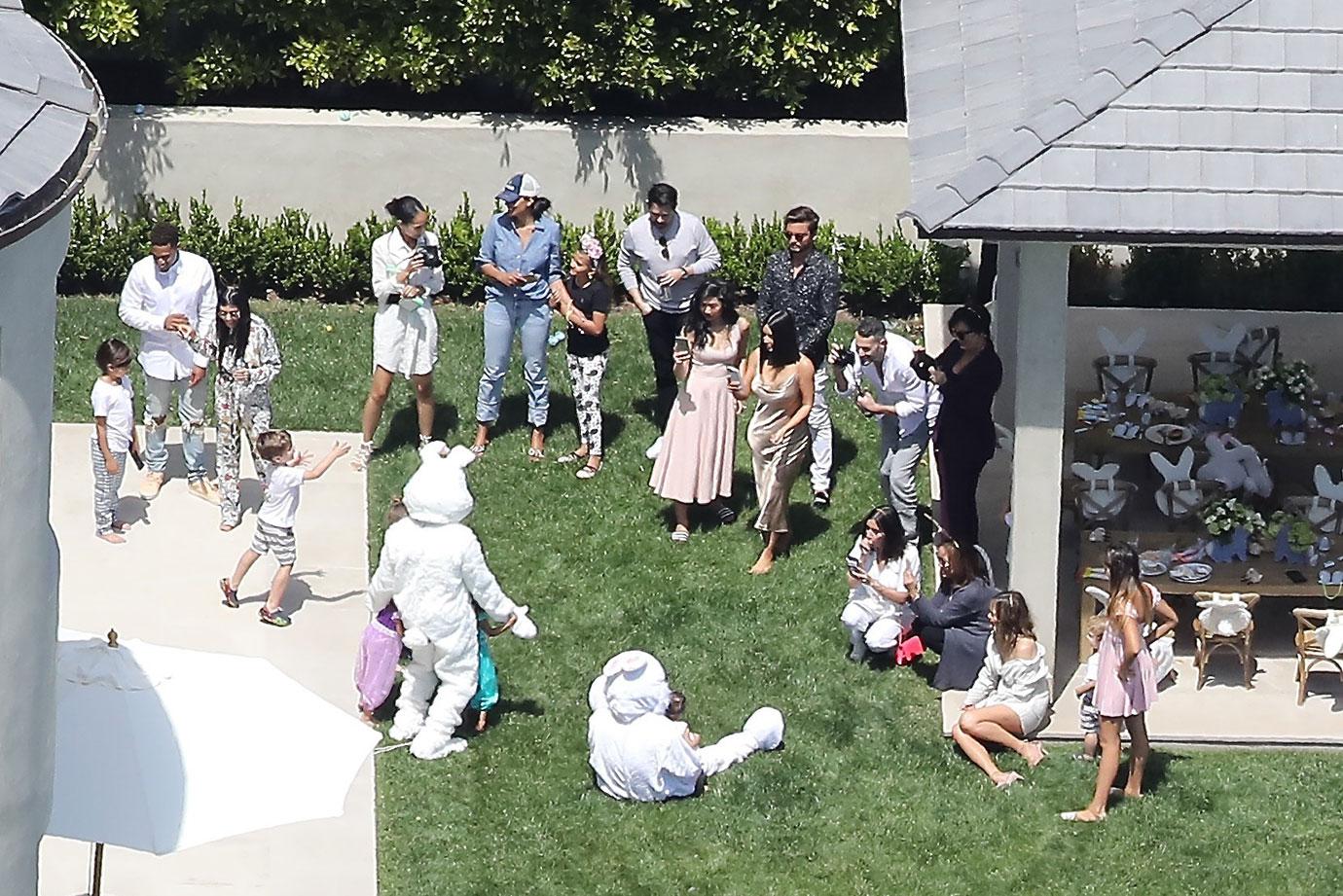 //Kris Jenner Corey Gamble Split Easter