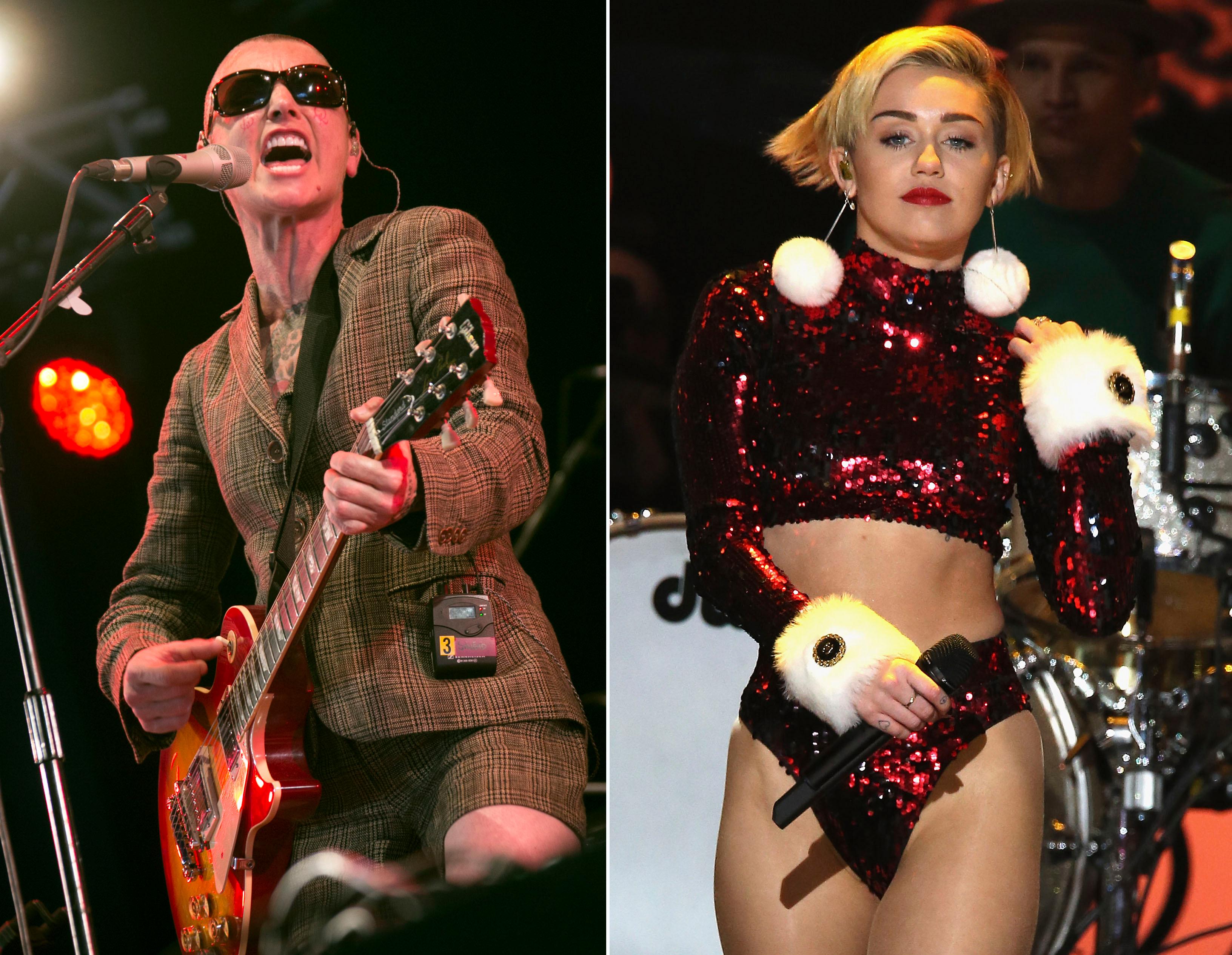 Sinead O'Connor Miley Cyrus Craziest Secrets Scandals Slideshow.