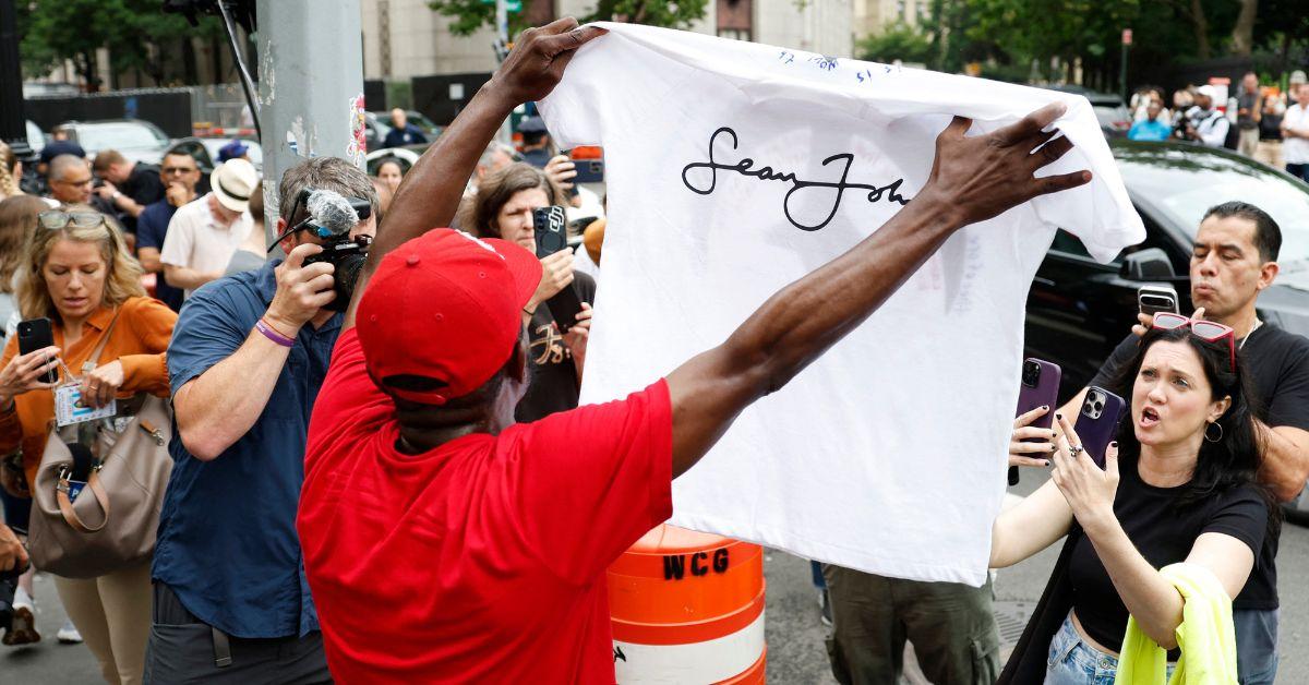 sean diddy combs court crowds