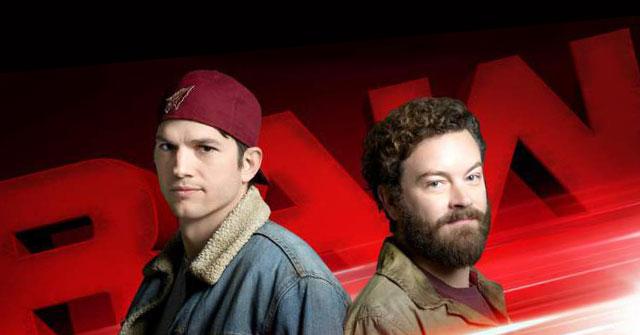 ashton kutcher danny masterson guess star monday night raw