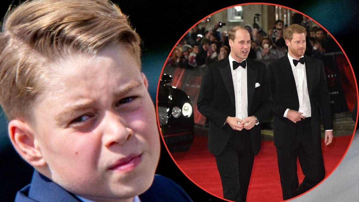 Photo of Princes George, William and Harry