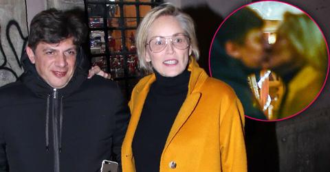 Sharon Stone Kisses Italian Boyfriend Enzo Cursio