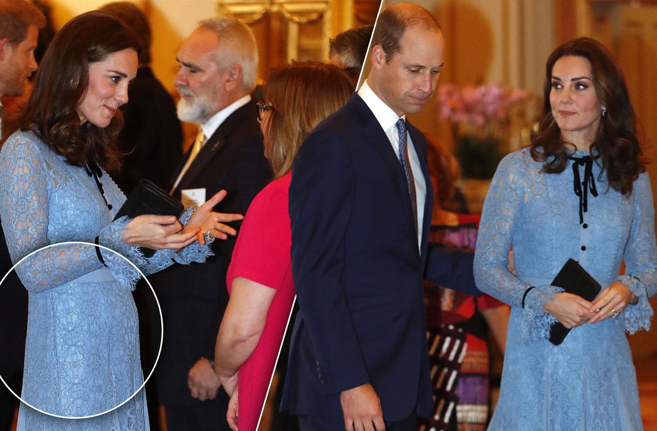 Kate middleton clearance pregnant blue dress