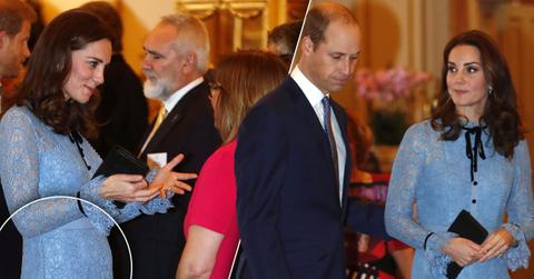 //kate middleton pregnant baby bump pp