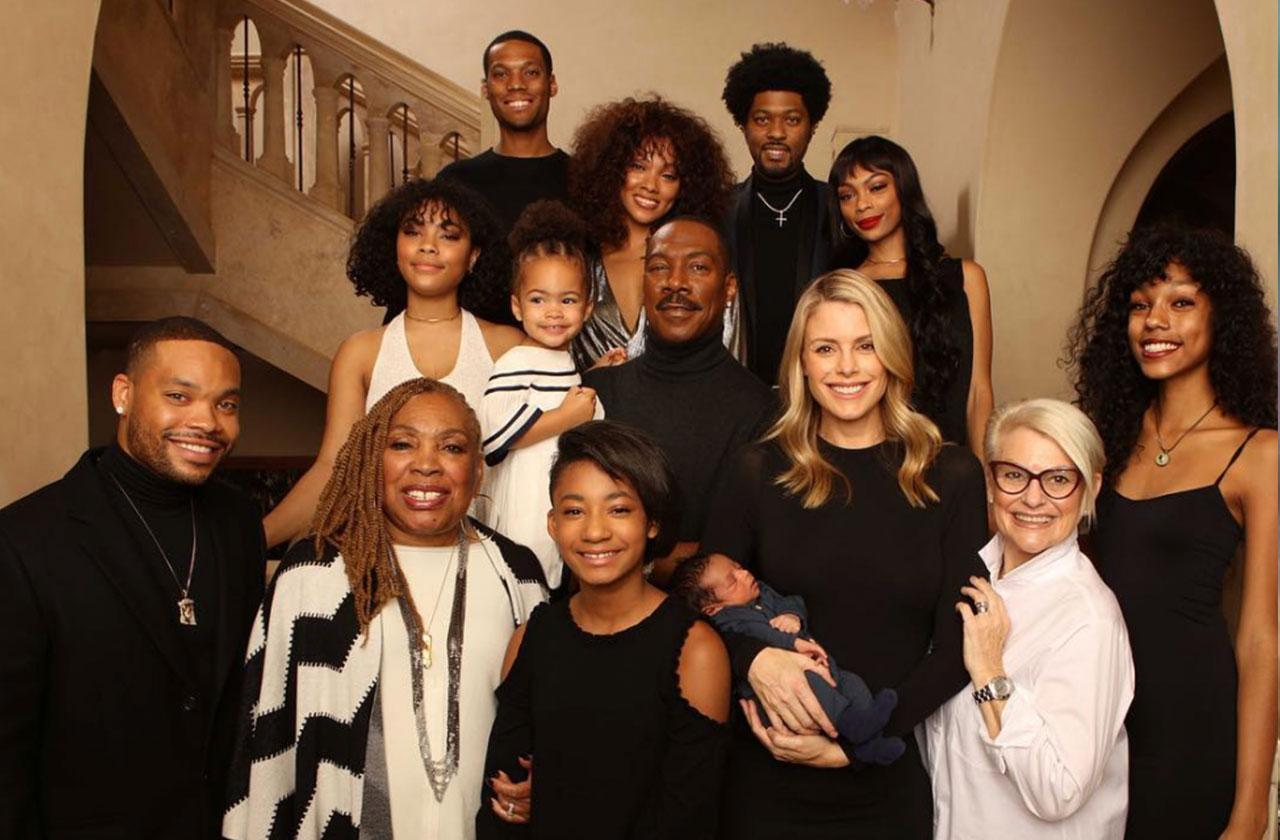 Eddie murphy family photo 10 children first time