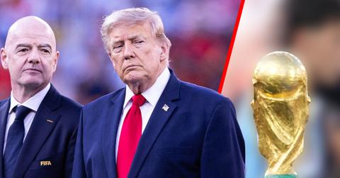 Donald Trump was magically missing from the Spanish soccer team's World Cup celebration photo.