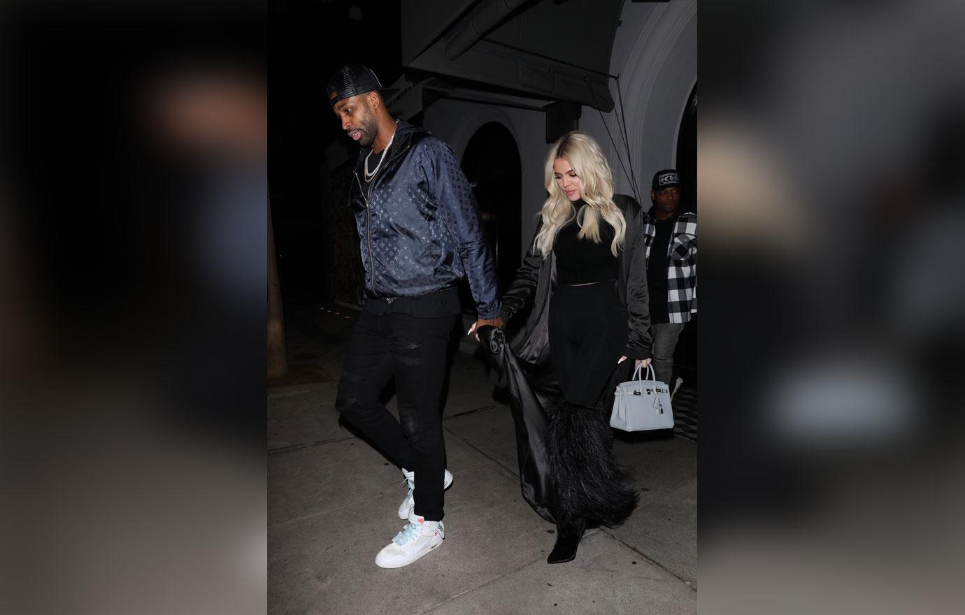 Khloe Kardashian Holds Hands Tristan Thompson Date Cheating