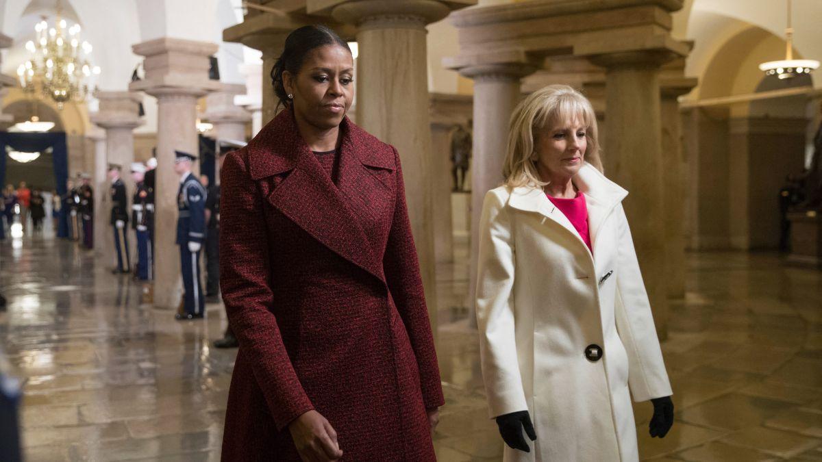 Photo of Michelle Obama and Jill Biden 