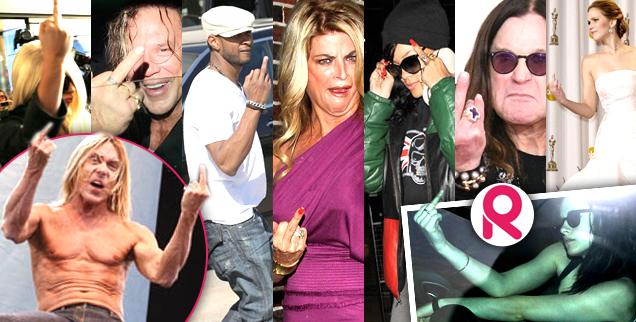 //flipping out  celebs who gave the world the finger