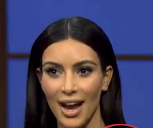 //kim kardashian seth meyers kanye north pee pp