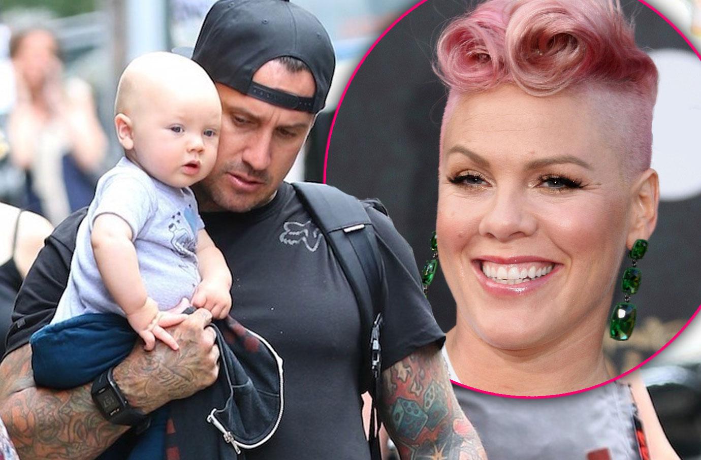Pink’s Husband Carey Hart Does Double Daddy Duty