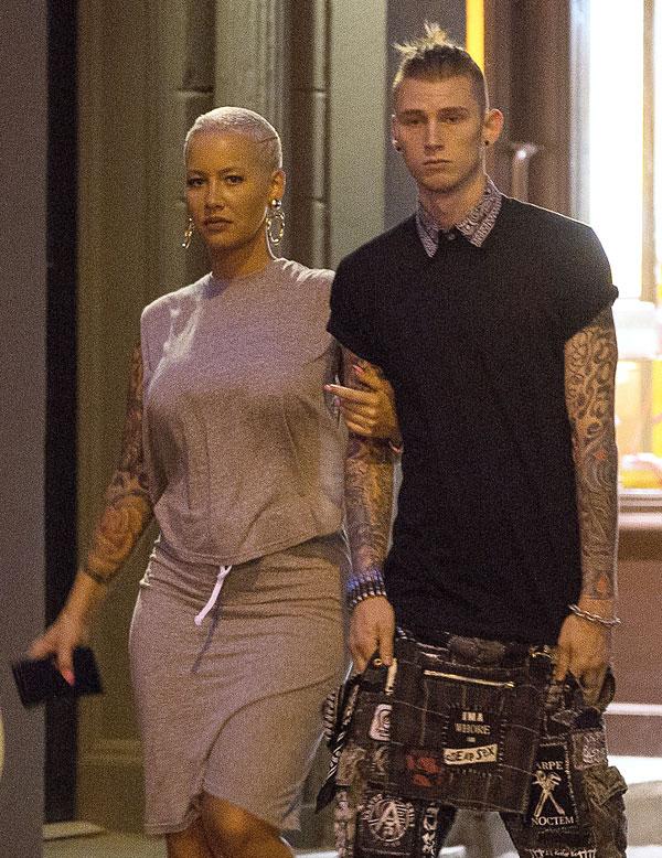 Amber Rose With Bad Boy Boyfriend Machine Gun Kelly