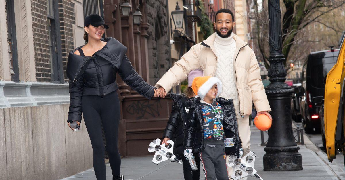 Chrissy Teigen, John Legend and their son Miles