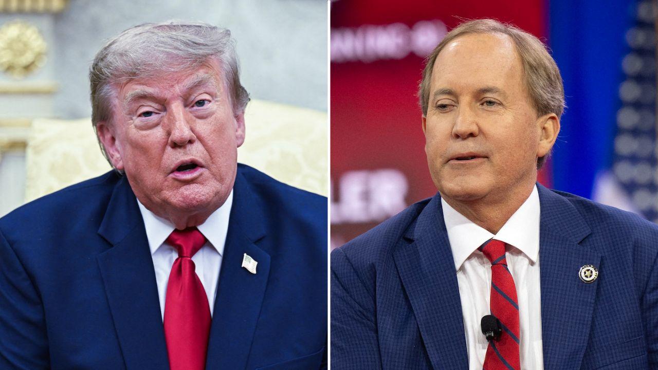 Photo of Donald Trump, Ken Paxton