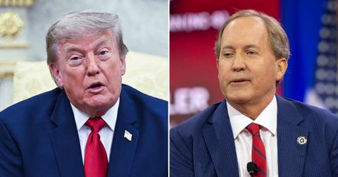 Photo of Donald Trump, Ken Paxton