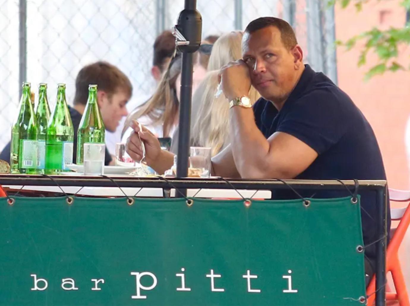 arod sad lunch gallery pic