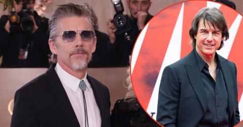 Split photo of Tom Cruise and Ethan Hawke