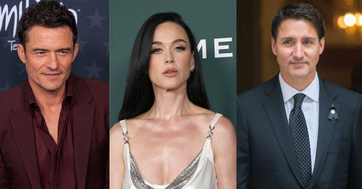 photo of Orlando Bloom  and Katy Perry and Justin Trudeau
