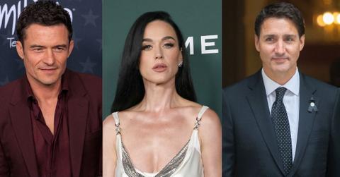 photo of Orlando Bloom and Katy Perry and Justin Trudeau