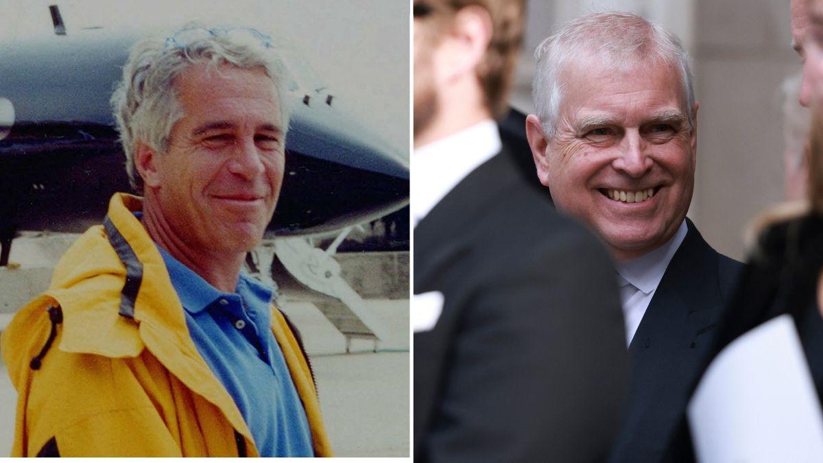 split image of Jeffrey Epstein and Ex-Prince Andrew