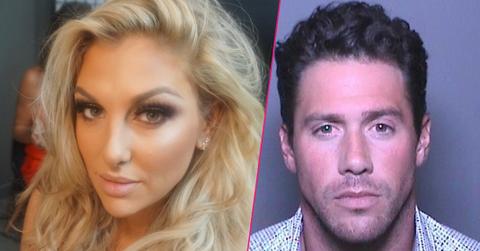 Gina Kirschenheiter takes a selfie. Inset right, Matt Kirschenheiter's mugshot.