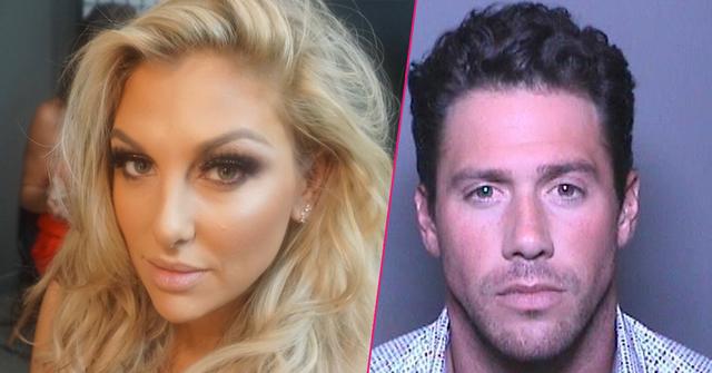 Gina Kirschenheiter takes a selfie. Inset right, Matt Kirschenheiter's mugshot.