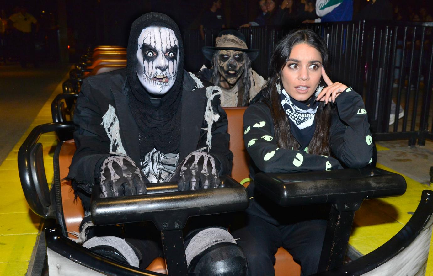 Vanessa Hudgens attended Knott's Scary Farm at Knott's Berry Farm on September 28, 2018 in Buena Park, California.