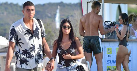 Kourtney kardashian wet swimsuit younes bendjima