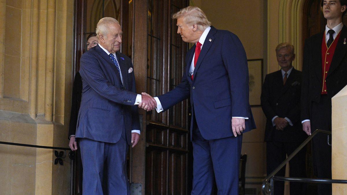 Photo of King Charles and Donald Trump