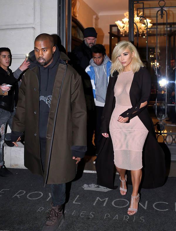 Peek A Boob Kim Kardashian Suffers Nip Slip While Debuting New Blonde