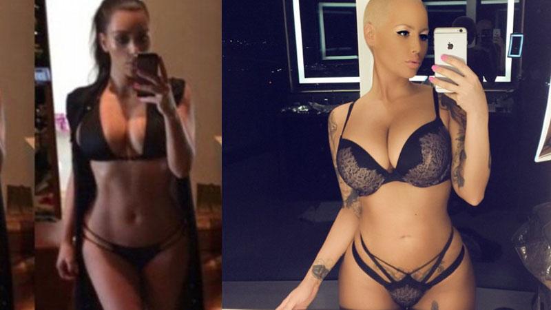 Kim Kardashian Amber Rose Feud Copycat Style