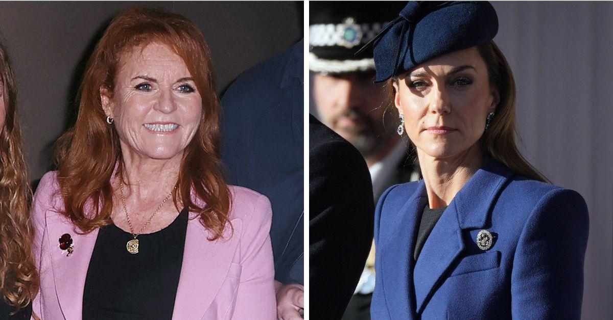 Split photos of Princess Kate and Sarah Ferguson